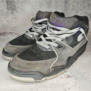 Vintage Nike Air Flight 89 A / Mens Size 10.5 / Colorway - Gray & Purple